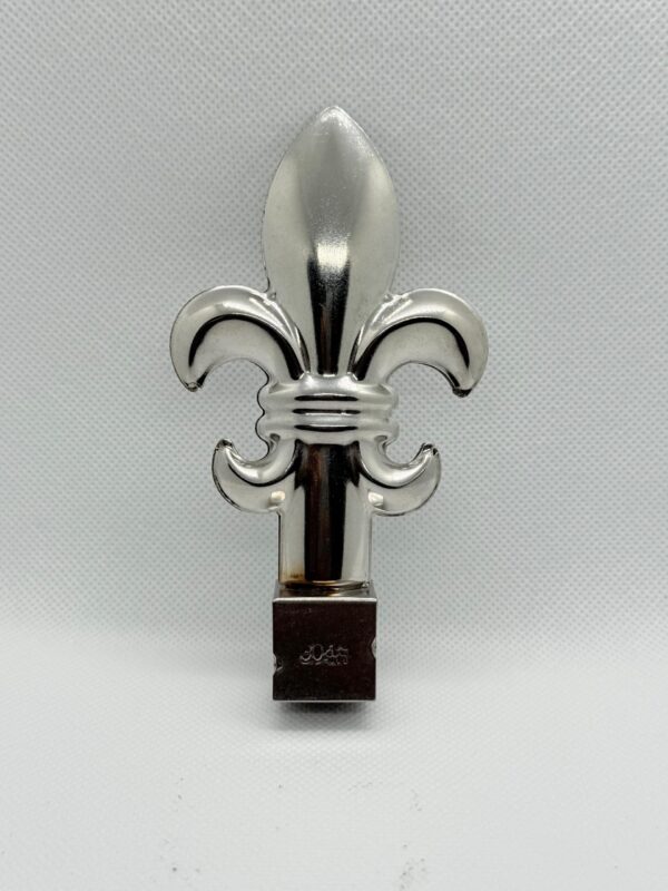 Fleur-de-Lis Decorative Finial – Polished Chrome Finish