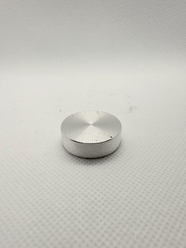 Aluminum End Cap – Circular Brushed Finish