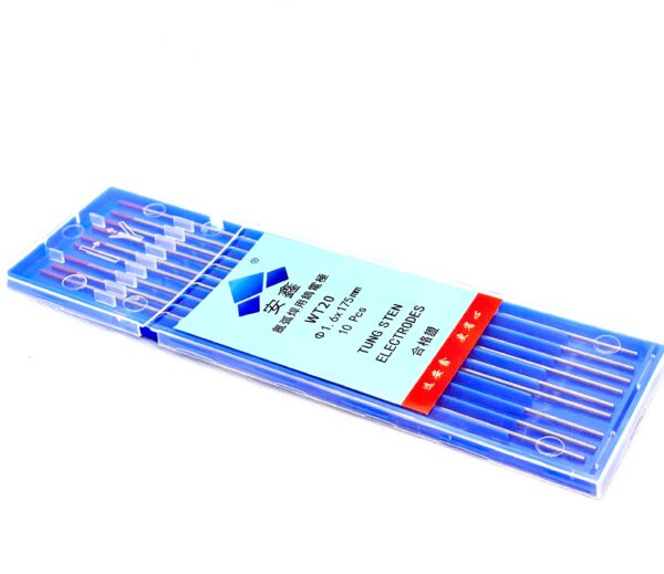WT20 Red-Tipped Tungsten Electrodes – 1.6mm x 175mm (10 Pcs)