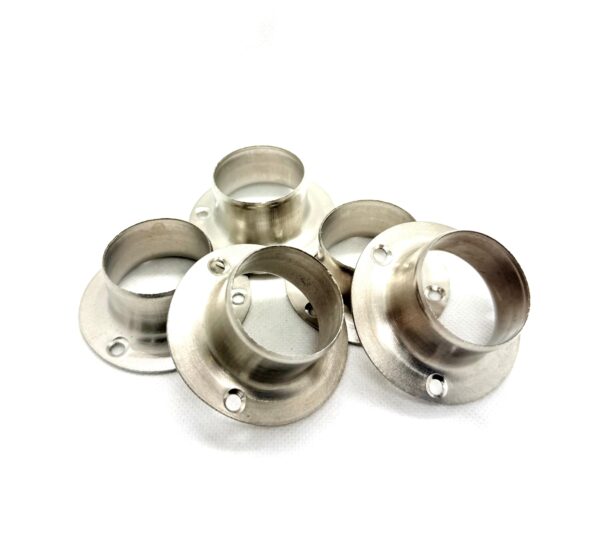 Stainless Steel Round Flange Brackets – Wall Mount Pipe Supports