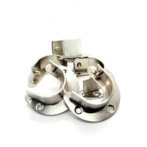 Stainless Steel Closet Rod Brackets – Heavy-Duty Open Flange Supports