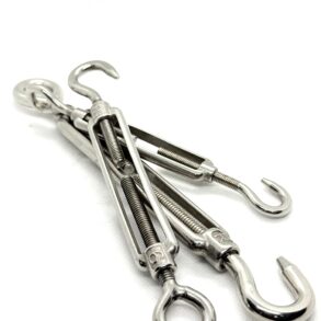 Stainless Steel Turnbuckles – Hook & Eye Tensioning Hardware