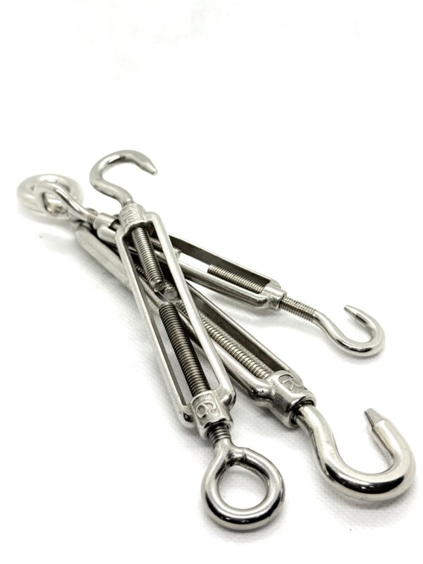 Stainless Steel Turnbuckles – Hook & Eye Tensioning Hardware