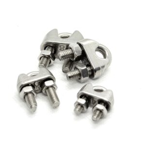 Stainless Steel U-Bolt Wire Rope Clips – Heavy-Duty Cable Clamps