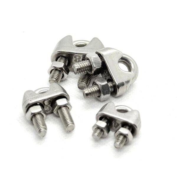 Stainless Steel U-Bolt Wire Rope Clips – Heavy-Duty Cable Clamps