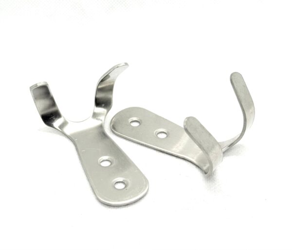 Organize your space with these Stainless Steel Wall Mount Utility Hooks, designed for durable and versatile storage solutions. Made from high-quality stainless steel, these hooks offer excellent corrosion resistance and a sleek, modern finish, making them perfect for both indoor and outdoor use. The U-shaped design provides a secure grip for tools, hoses, ropes, cables, and other hanging items, while the pre-drilled holes ensure easy and sturdy wall mounting. Ideal for garages, workshops, storage rooms, and utility spaces, these heavy-duty hooks help maximize storage efficiency and maintain organization.