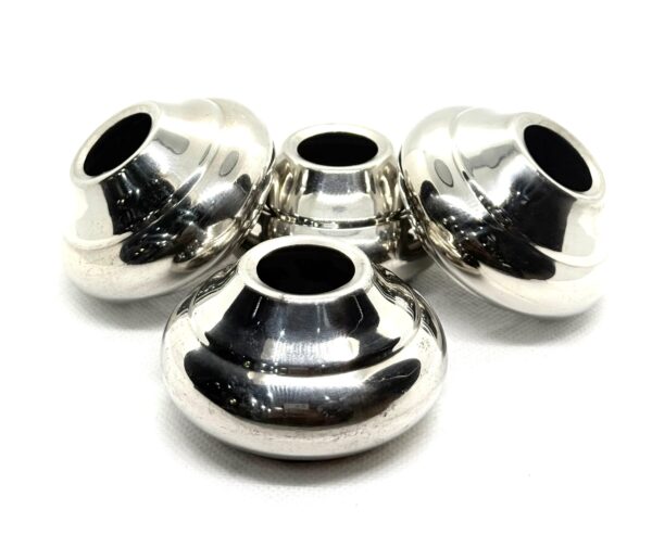 Stainless Steel Decorative End Caps – Dome Style (Set of 4)