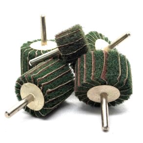 Flap Wheel Sanding Buffs – Non-Woven Abrasive with Shank (Set of 5)