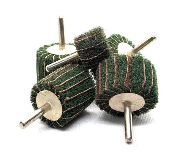 Flap Wheel Sanding Buffs – Non-Woven Abrasive with Shank (Set of 5)